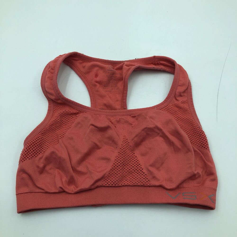 Victoria's Secret Women VSX Adjustable Sports Bra Yoga Coral Small